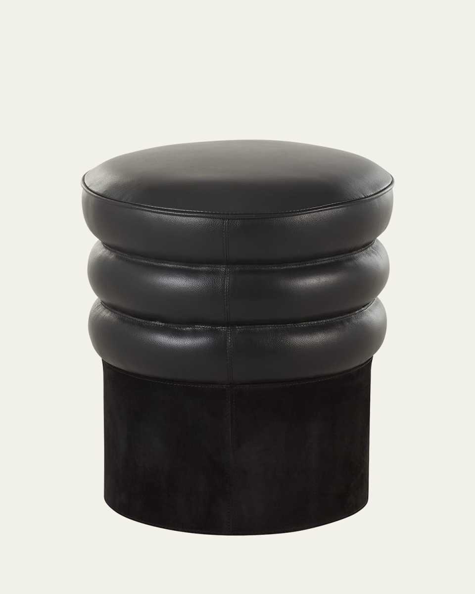 Rollo Leather Ottoman
